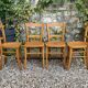 4 chaises bistrot vintage Luterma 1940