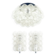 Set of 3 Mid-Century Glass Ceiling Light and Wall Lamps by Helena Tynell for Limburg, Germany, 1960s