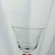Set of 6 engraved glass stemware glasses