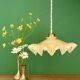 Vintage yellow opaline pendant light