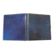 Art deco cigarette case, silver and vermeil and blue enamel
