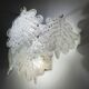 Paire d'appliques en feuilles de verre de Murano