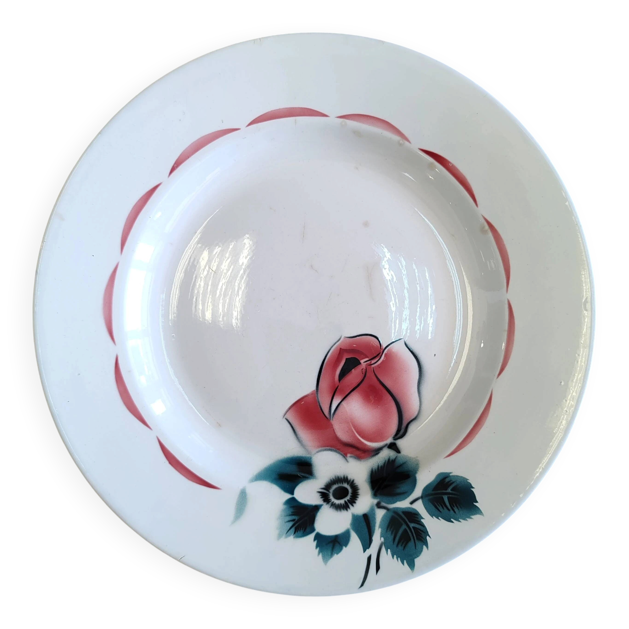 Grand plat de service Digoin Sarreguemines