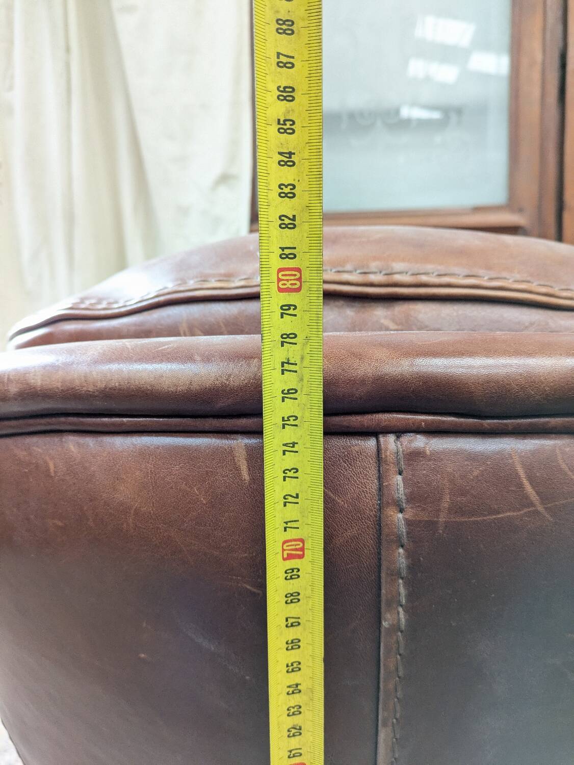 Pair of leather armchairs