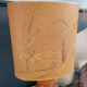 Table lamp with wooden base - dried flowers shade - Ref 1004