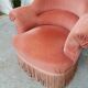 Paire de fauteuils crapaud vintage