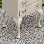 Pair of renovated antique bedside tables – Ivory from Orfèvres Libéron – 3 drawers