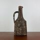 Brutalist vintage studio pottery vase carafe by Gerhard Liebenthron, 1970s.