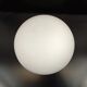 Opaline-style round glass ceiling light
