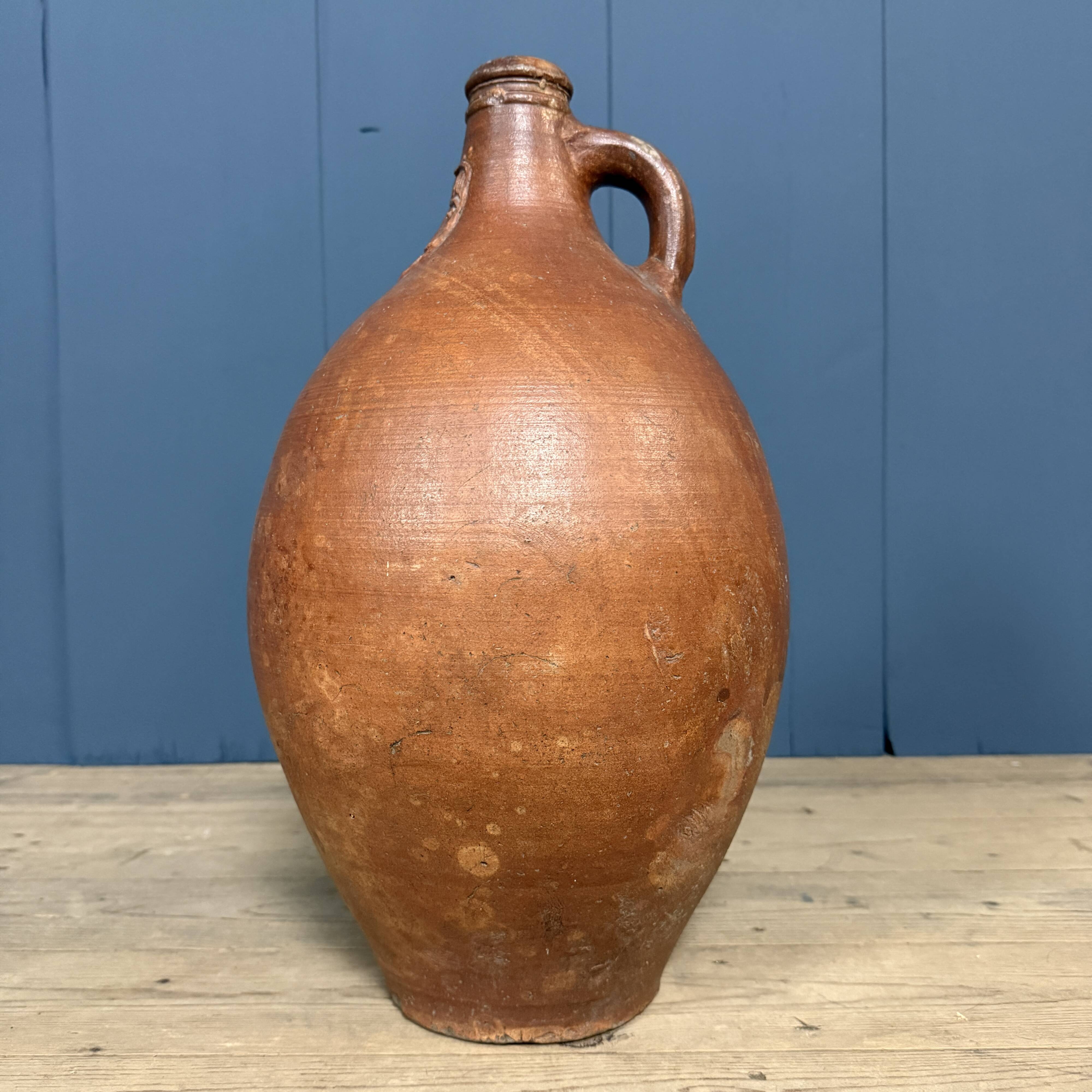 Large size earthenware beardman jug