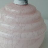 Hanging lamp of speckled pink clichy