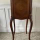 Bedside table / bedside table in veneered wood, molded and carved with foliage Louis XV style