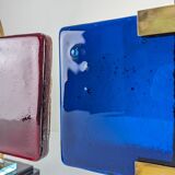 Pair of table lamps by Pietro Chiesa for Fontana Arte in glass and brass