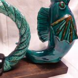 Double ceramic candle holder