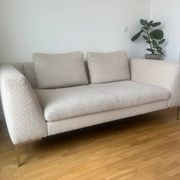 Montino White Alabaster 2-Seater Sofa Habitat