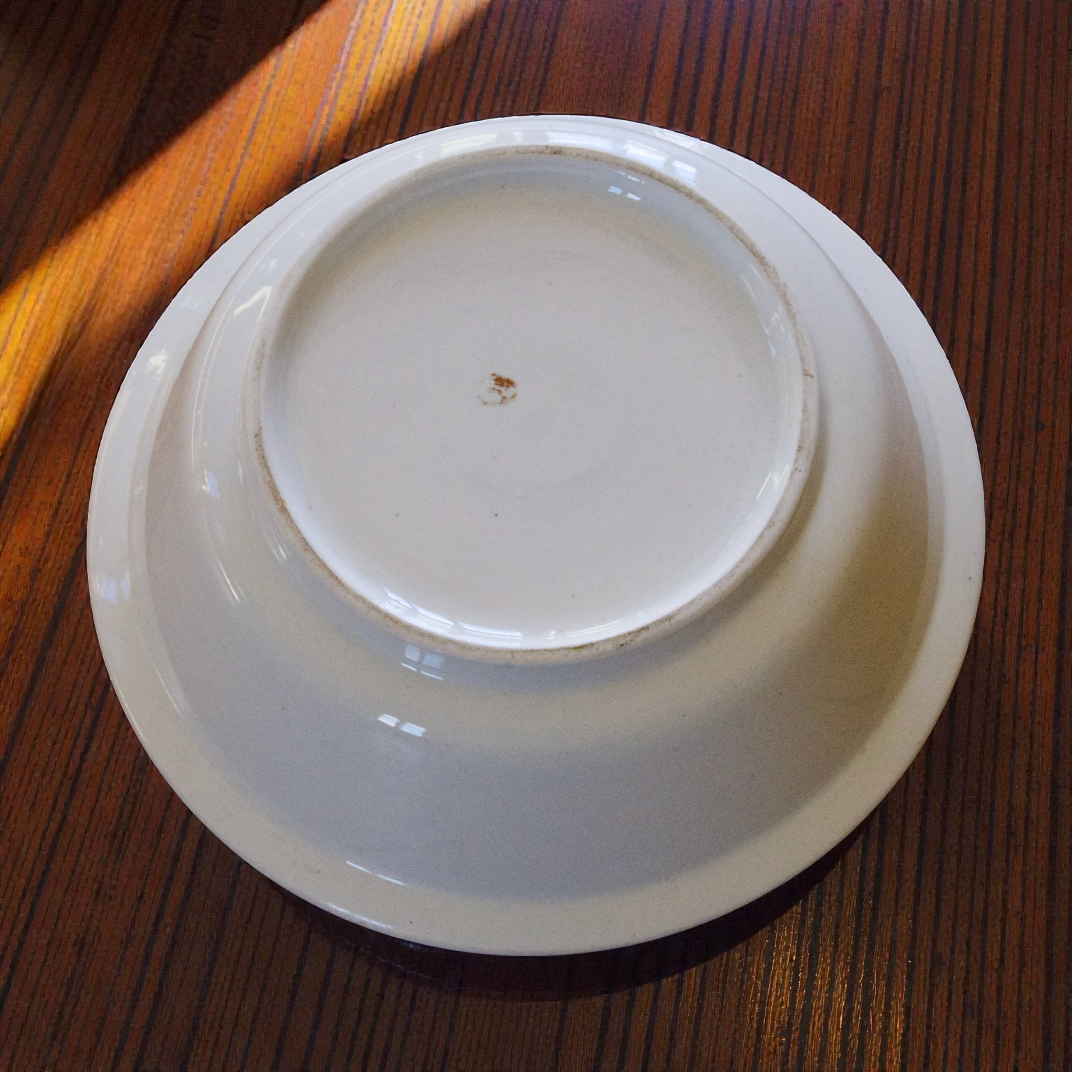 Large salad bowl, 19th century, ironstone, Imperial Bonn.