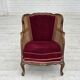 1950s, Danish armchair, furniture velour, ash wood,, mesh.