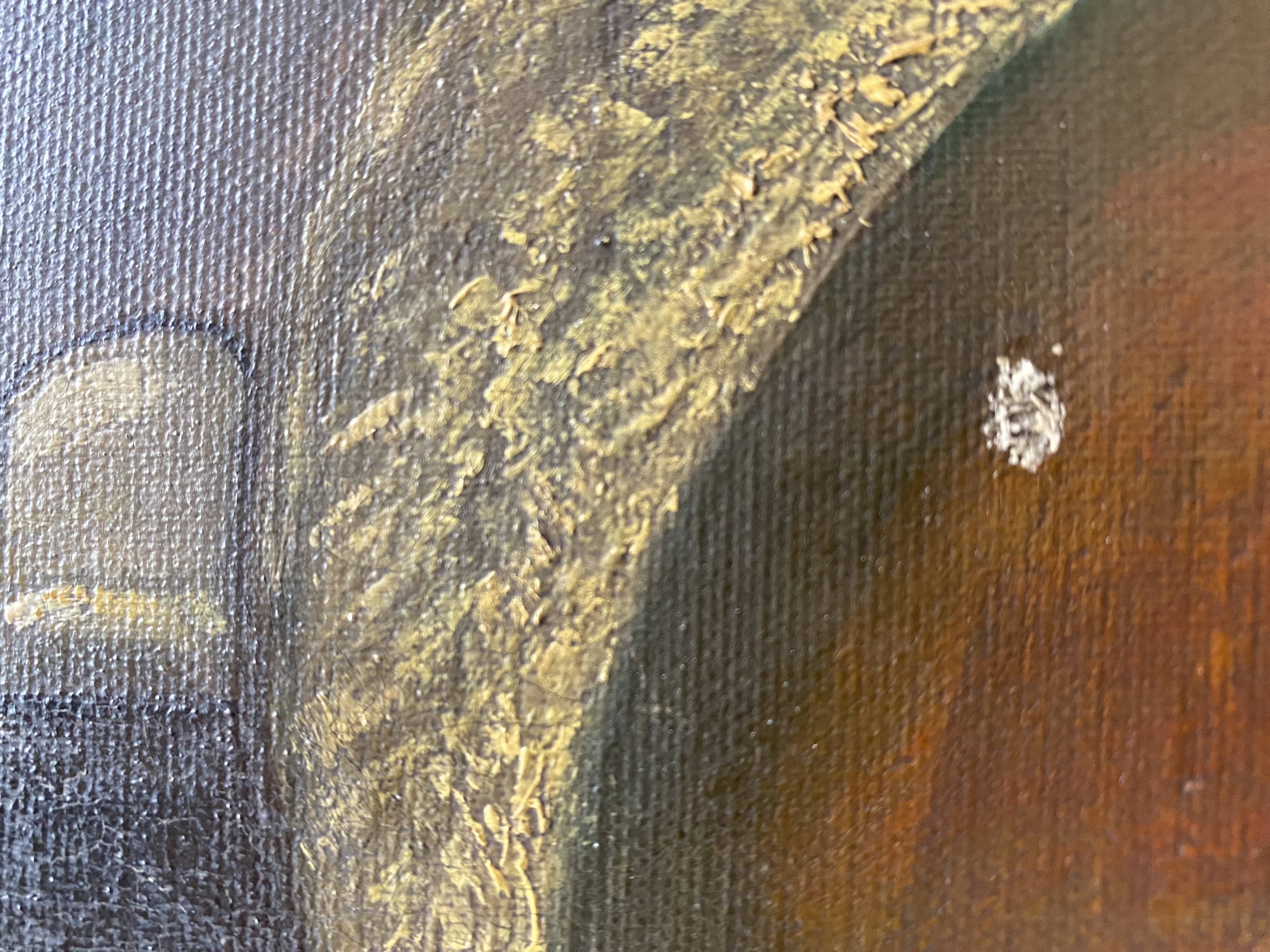 Nature morte à l'huile sur toile 1911, tableau ancien signée F. Lallier