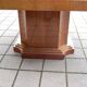 Art Deco table in moiré mahogany from the 1930s.