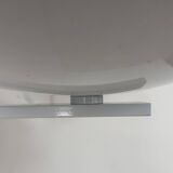 Pair of vintage wall lights, white lacquered metal, France 1970