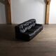 Kashima three seater sofa in black leather by Michel Ducaroy for Ligne Roset, 1970s