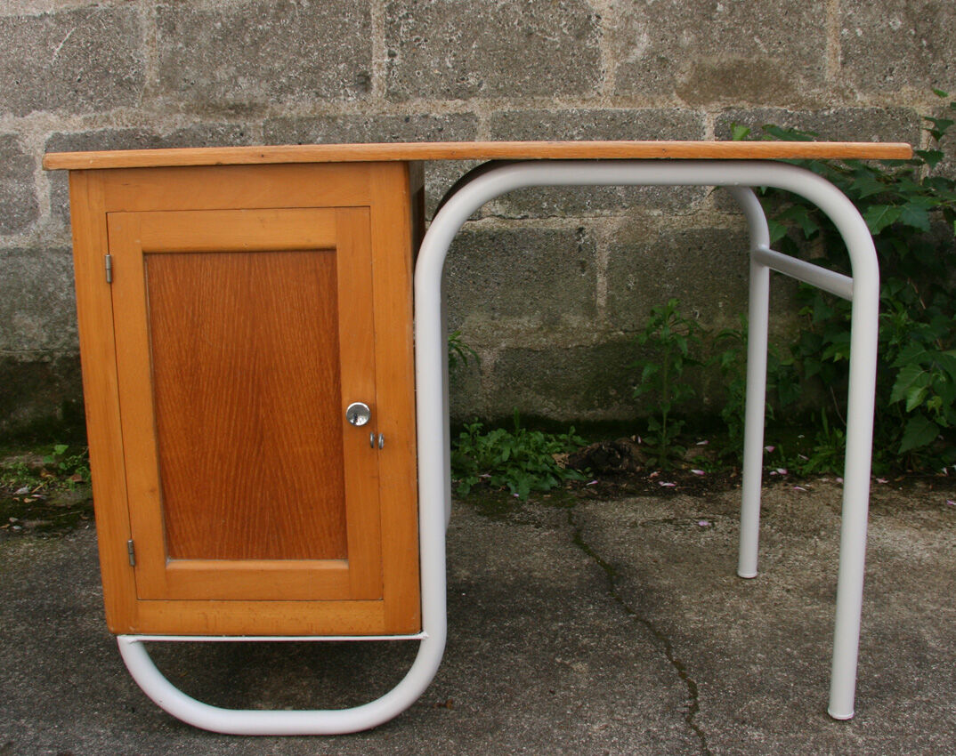 School desk and chair