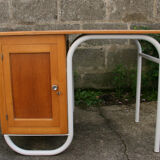 School desk and chair