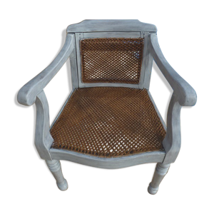 Fauteuil ancien cané relooké