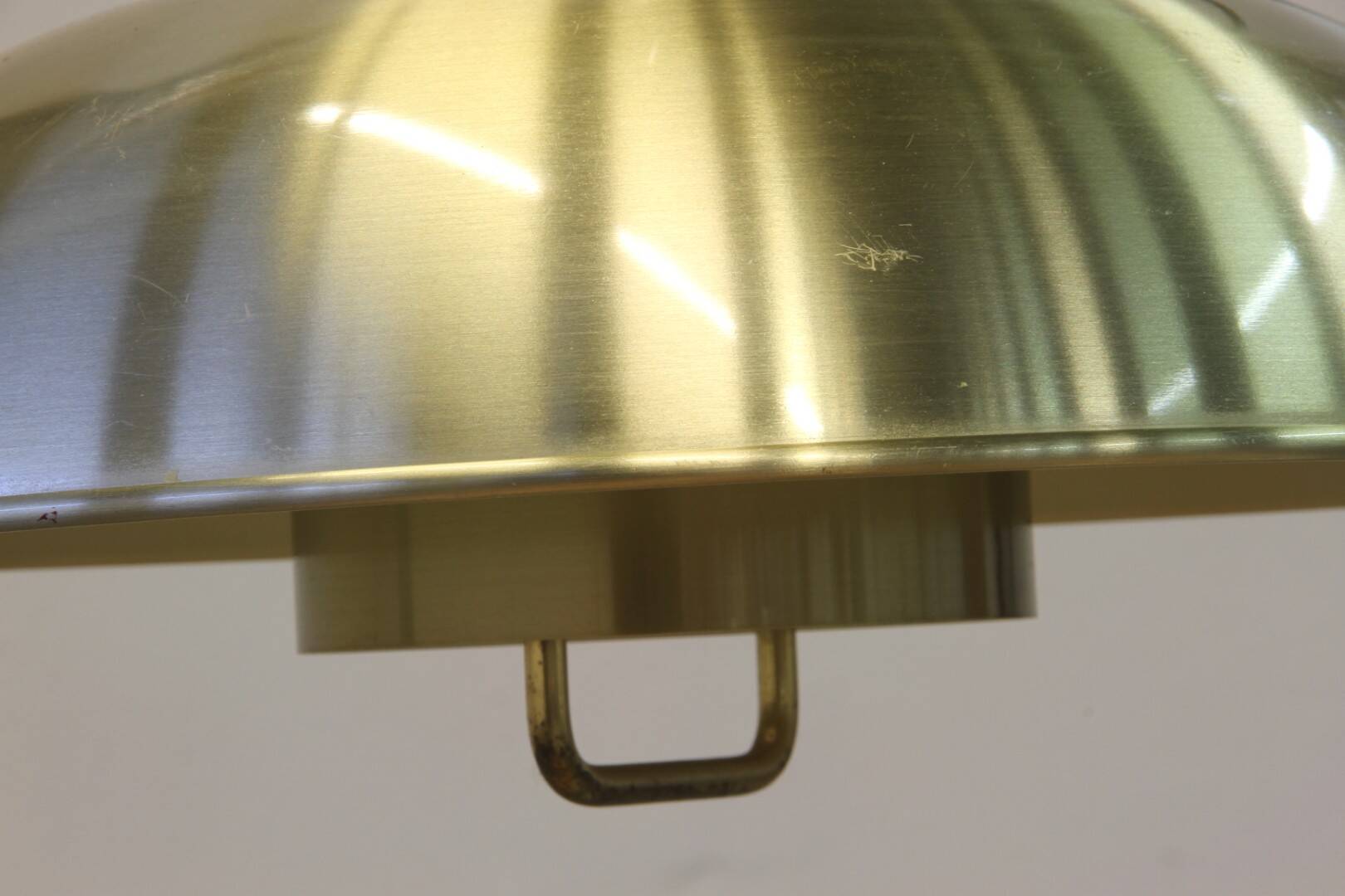 Danish pair of brass colour ceiling lamps attributed to the company Frandsen 1
