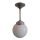 Art deco opaline ball chandelier