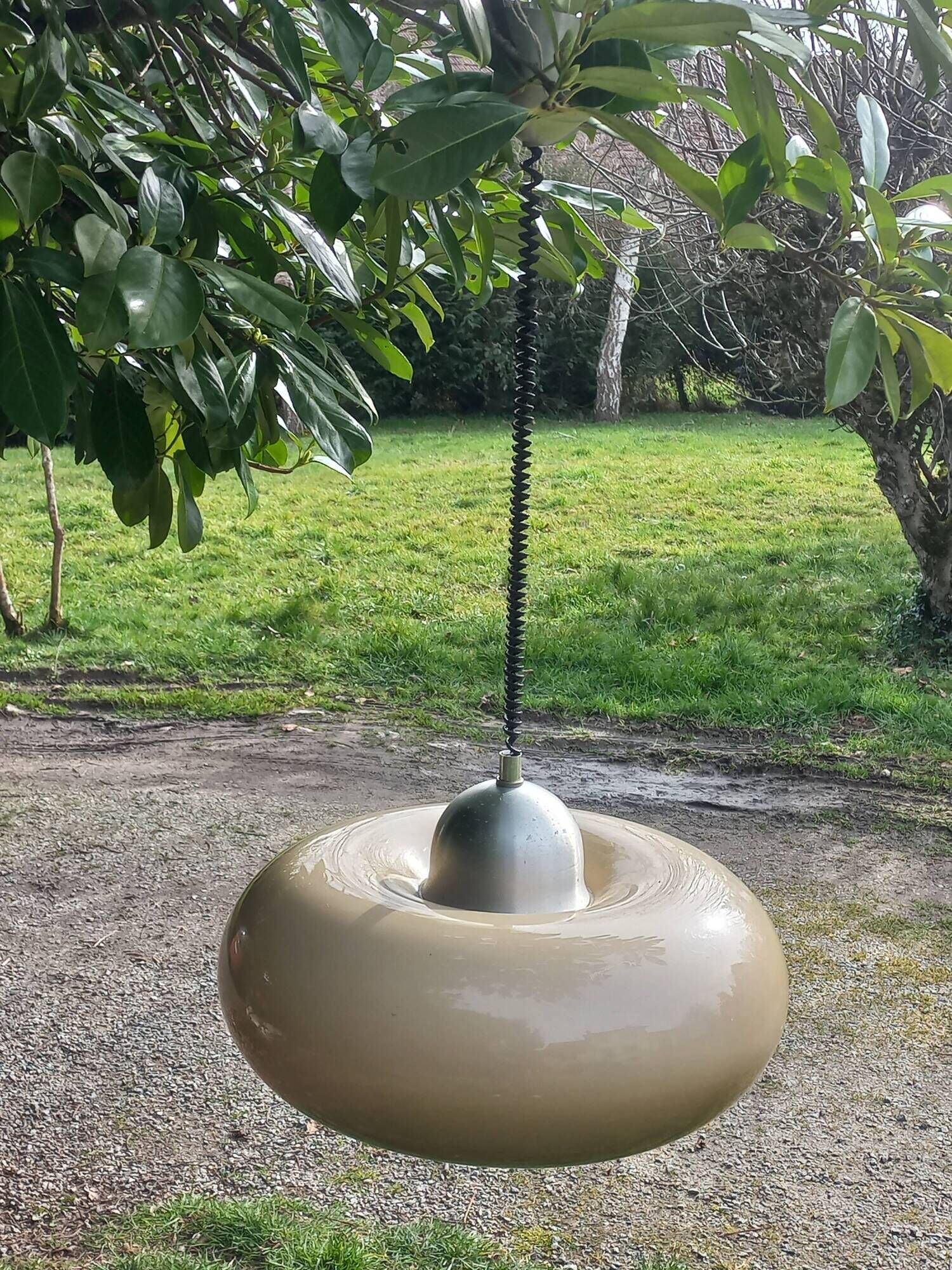 Suspension design italien space age en methacrylate des années 70