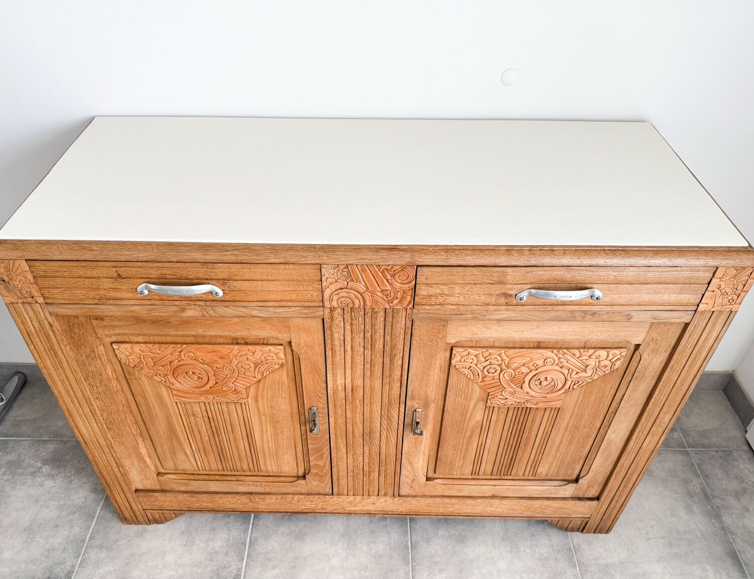 Large Parisian Art Deco oak sideboard 1930/1940