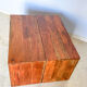 Set dining table plus 2 benches in solid teak wood, Italy 1970s