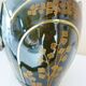 Planter, art nouveau, iris, enameled ceramic, signed Gustave De Bruyn, Fives-Lille