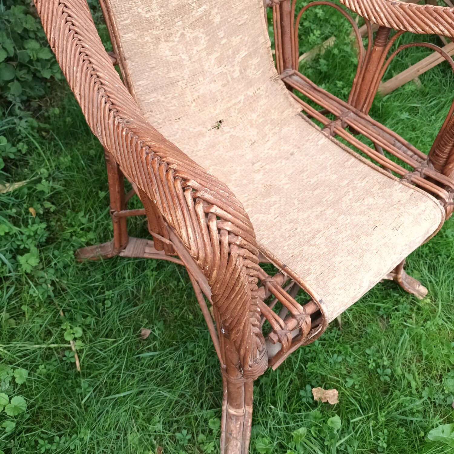 Rattan armchair