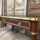 Louis XVI style flat desk in mahogany from around 1950.