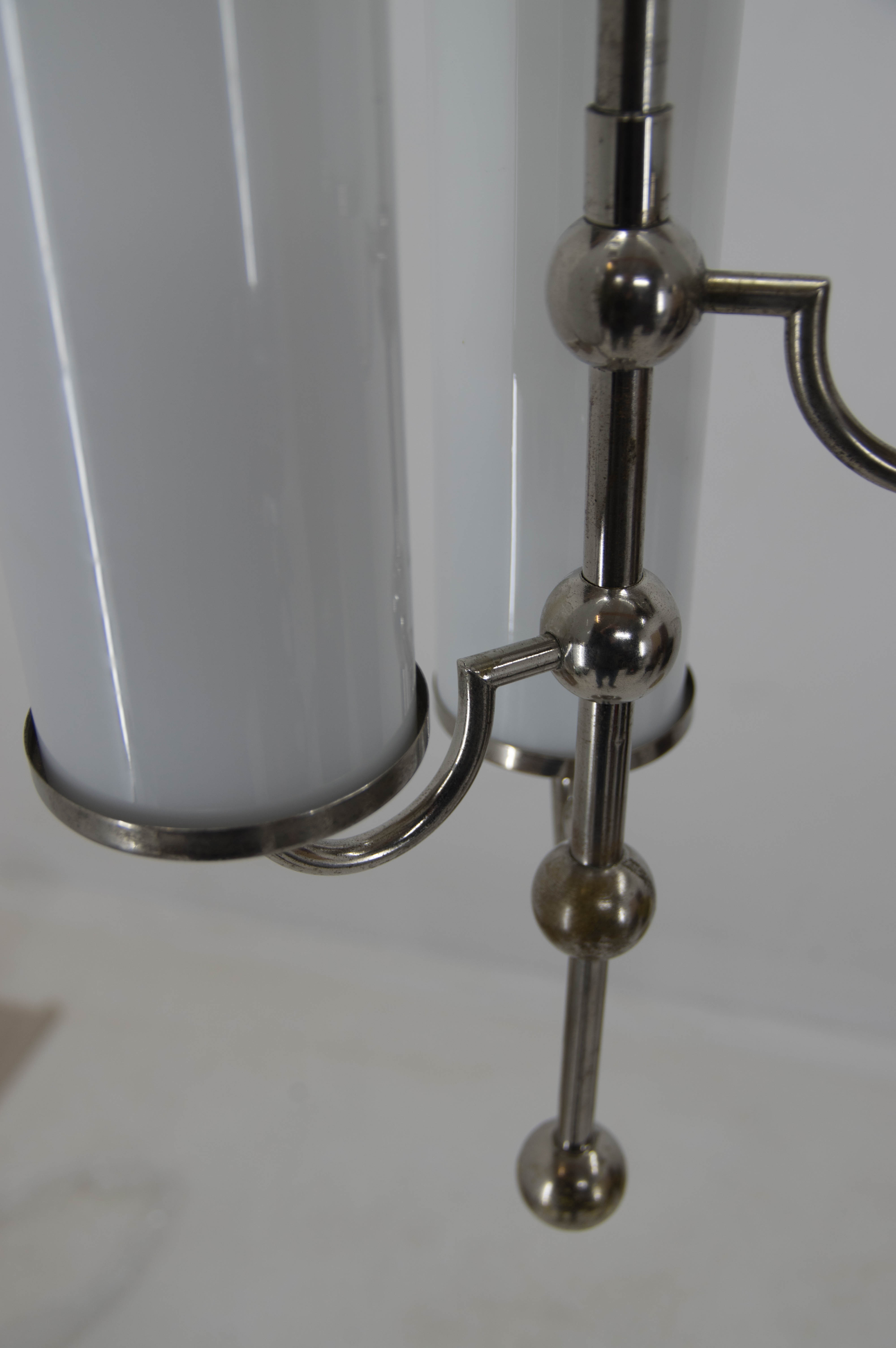 Art deco tubular chandelier, 1930s