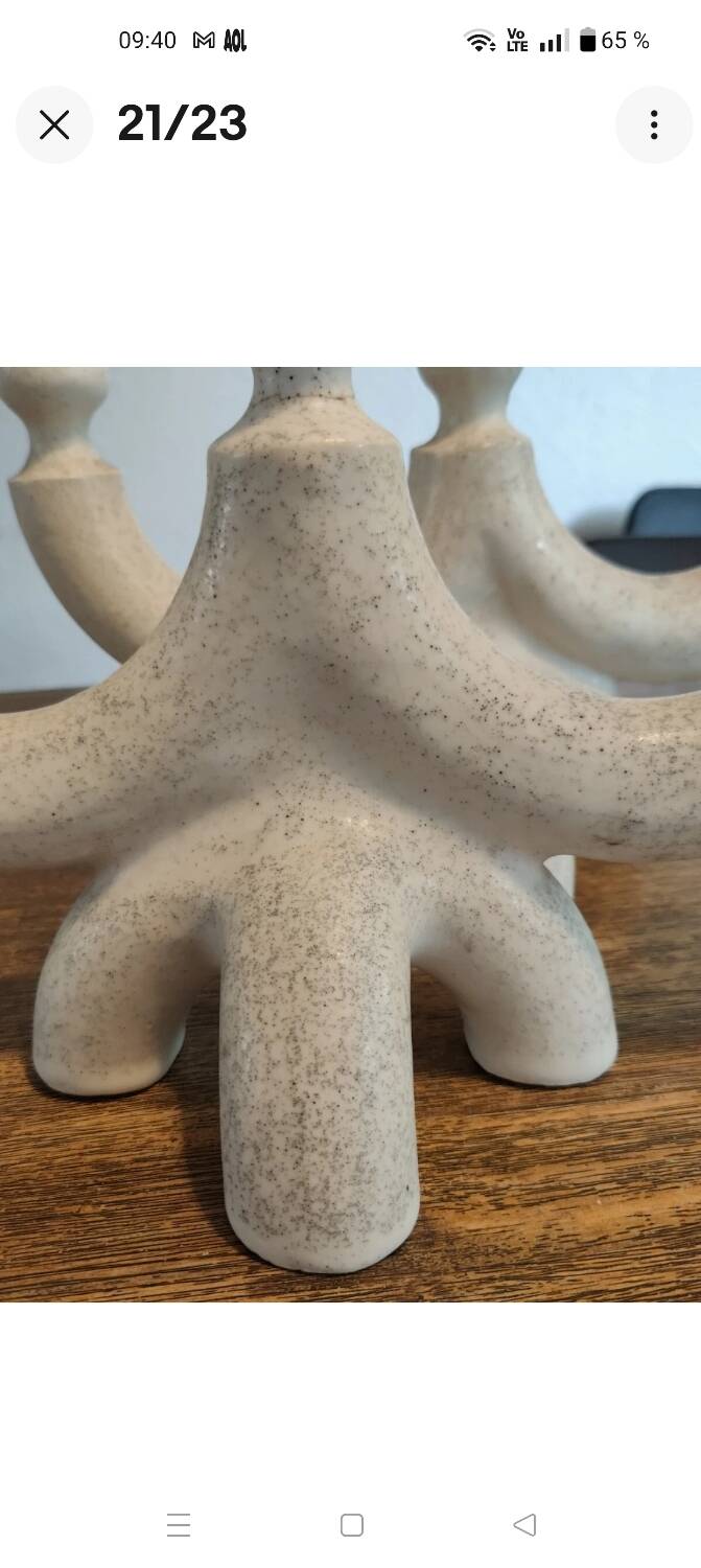 Suzanne ramié atelier madoura 1950 pair of candlesticks