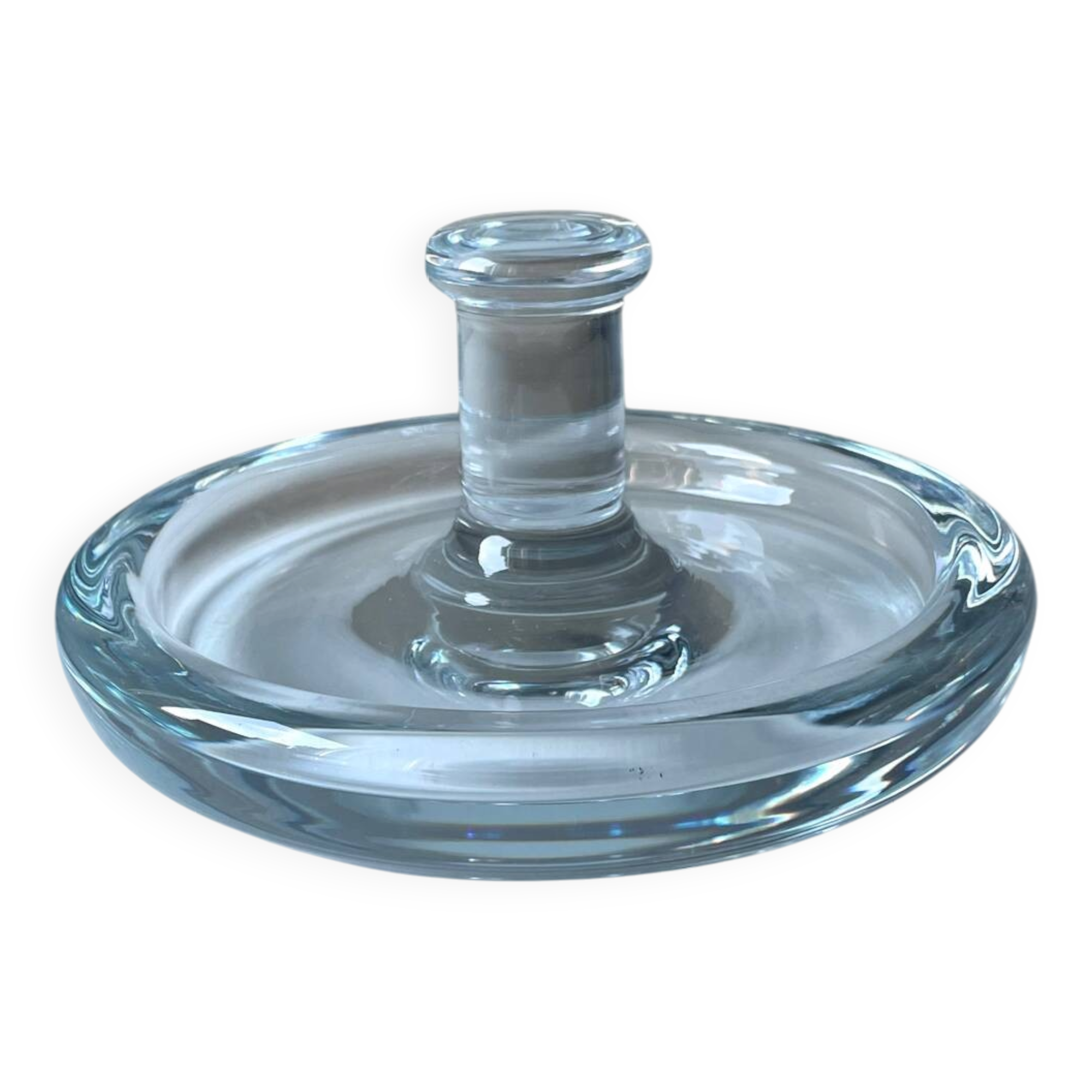 Holmegaard Sculptural bowl design by Per Lutken Denmark 1950’s