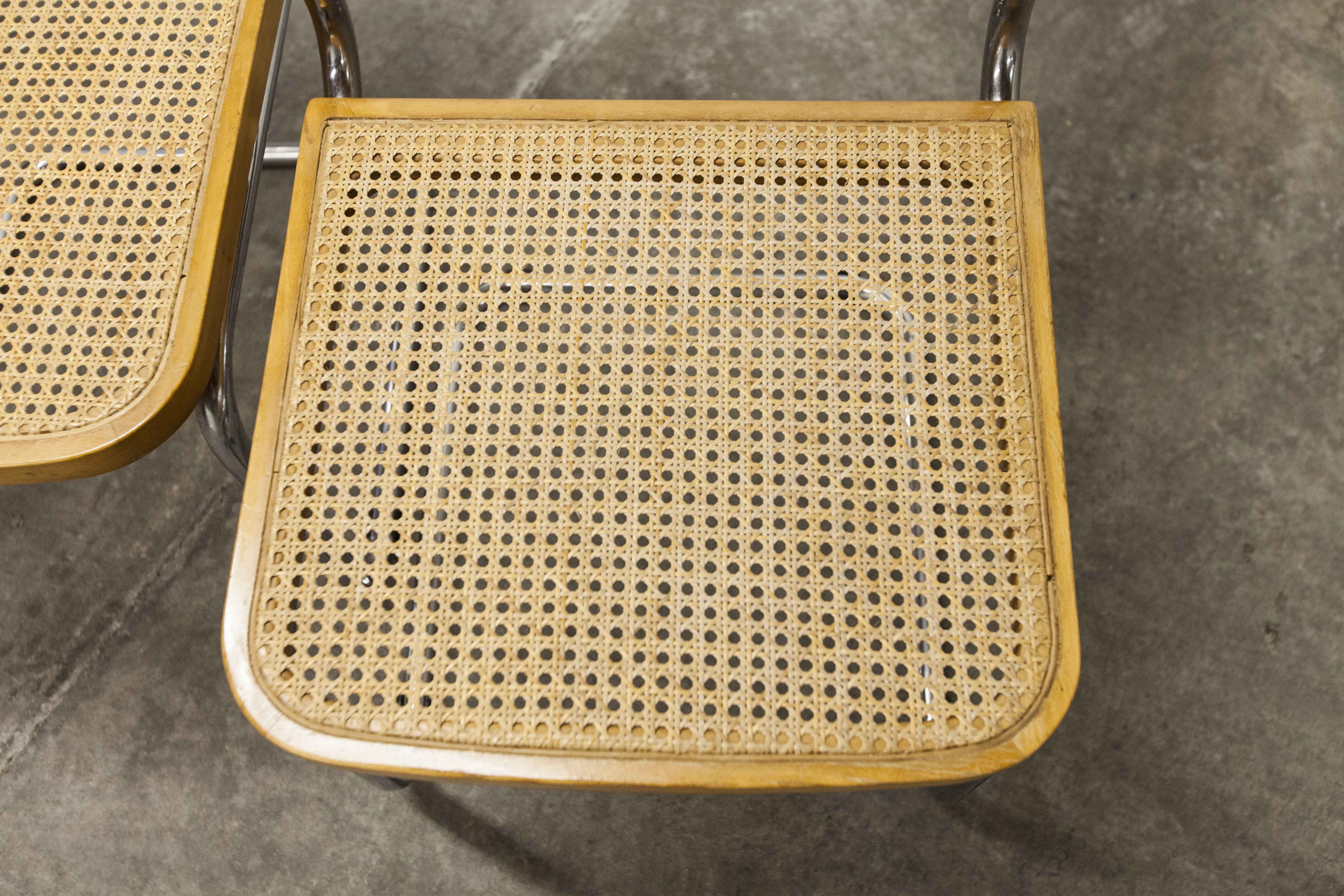 4 Breuer B32 chairs made in italy