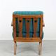 Fauteuil danois bleu des années 50