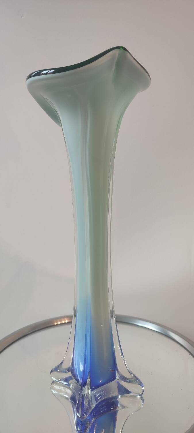 "Clothed" Soliflore Vase Italian Blown Glass.