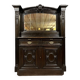Blackened wooden sacristy sideboard from the Napoleon III period, circa 1850
