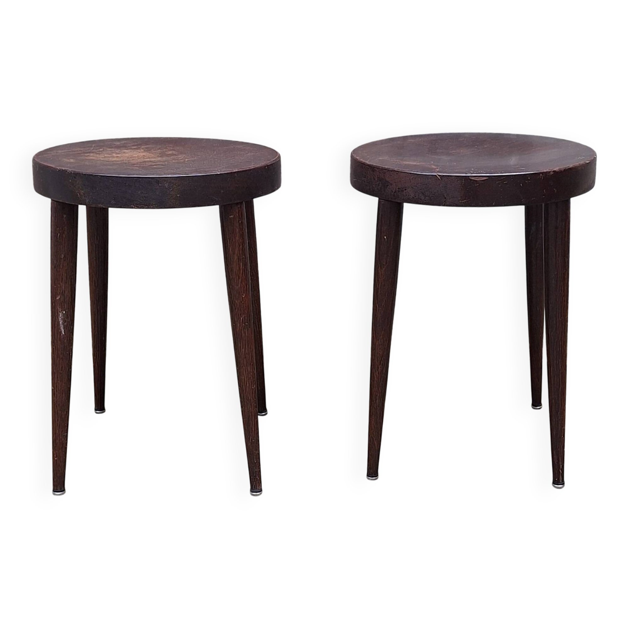 Pair of Baumann bistro stools