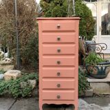 Vintage coral pink weekly planner H120