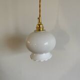 Opaline tulip lamp