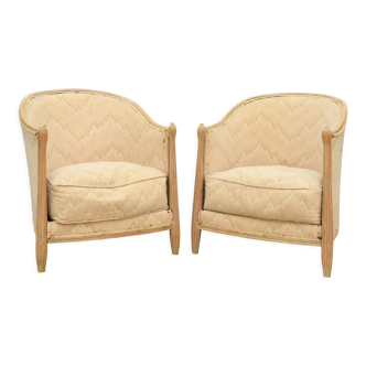 Pair of Art Deco style armchairs