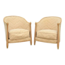 Pair of Art Deco style armchairs