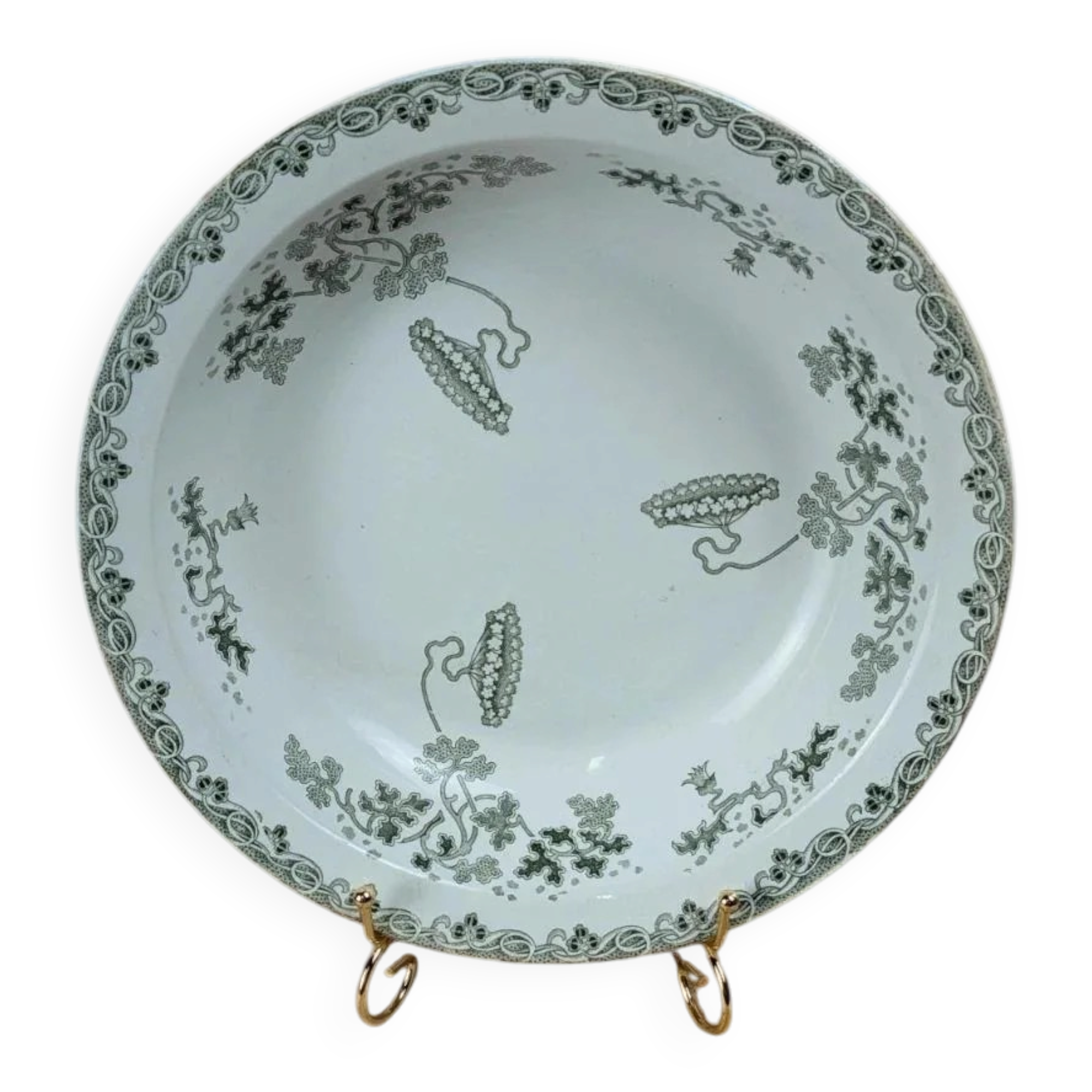 Antique shallow dish Saint-Amand – Ironstone – Modern Style model