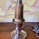 Silver metal lamp base